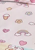 Catherine Lansfield Kids Pink Forever Together Fitted Sheet - Junior Image 2