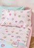Catherine Lansfield Kids Pink Forever Together Fitted Sheet - Junior Image 1