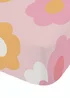 Catherine Lansfield Retro Daisy Pink Yellow Fitted Sheet - Single Image 3