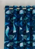 Catherine Lansfield Kids Jawsome Shark Fully Reversible Eyelet Curtain Navy Blue - 66W X 72D (168x183cm) Image 1