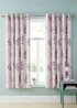 Catherine Lansfield Bunny Tails Ditsy Flowers Fully Reversible Eyelet Curtains Pink - 66W X 72D (168x183cm) Image 3