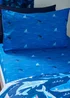 Catherine Lansfield Kids Blue Jawsome Shark Fitted Sheet - Junior Image 1