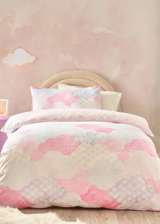 Catherine Lansfield Kids Soft as a Cloud Duvet Cover Set Pink