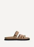 Linzi Essential Taupe Nubuck Leather Slip On Sandal - Size 4 Image 2