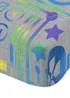 Catherine Lansfield Kids Gamer So Soft Grey Blue Fitted Sheet - Single Image 3