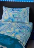 Catherine Lansfield Kids Gamer So Soft Grey Blue Fitted Sheet - Single Image 1