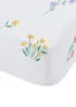 Catherine Lansfield White Bunny Tails Ditsy Flowers Fitted Sheet - Single Image 3