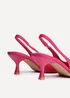 Linzi Tavia Fuchsia Scuba Slingback Court Heels - Size 5 Image 5