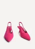 Linzi Tavia Fuchsia Scuba Slingback Court Heels - Size 5 Image 3