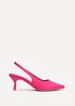 Linzi Tavia Fuchsia Scuba Slingback Court Heels - Size 5 Image 2