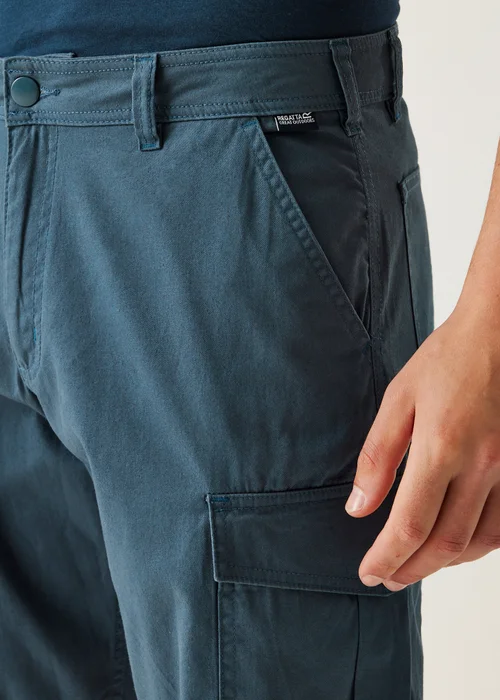 Regatta Dark Blue Ruwan Multi Pocket Shorts - 36 W Image 4