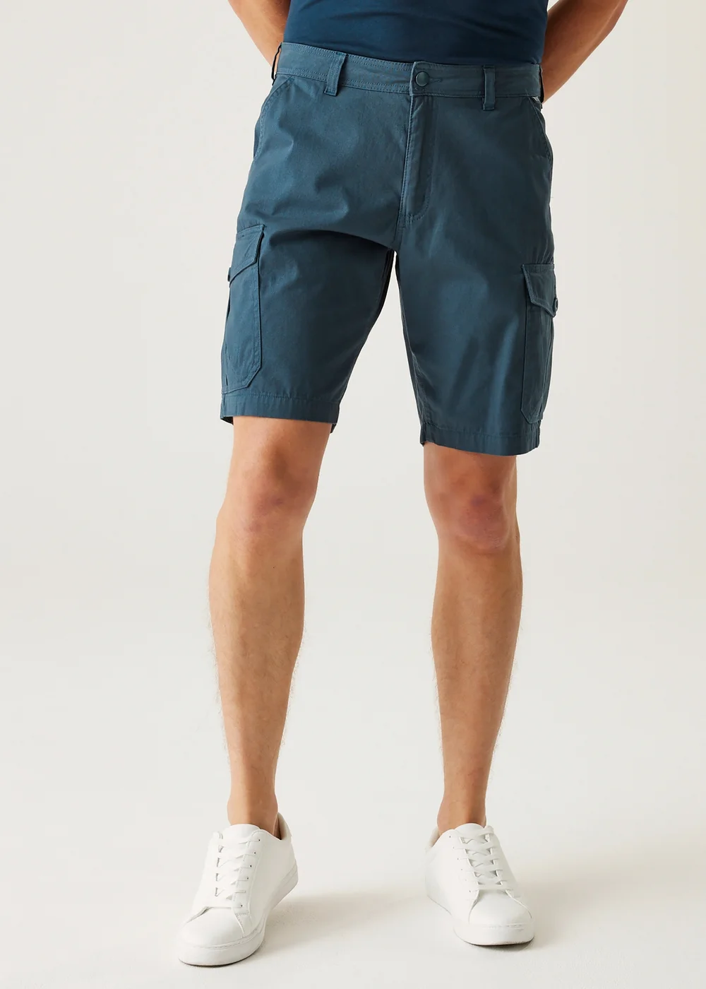 Regatta Dark Blue Ruwan Multi Pocket Shorts - 36 W Image 1