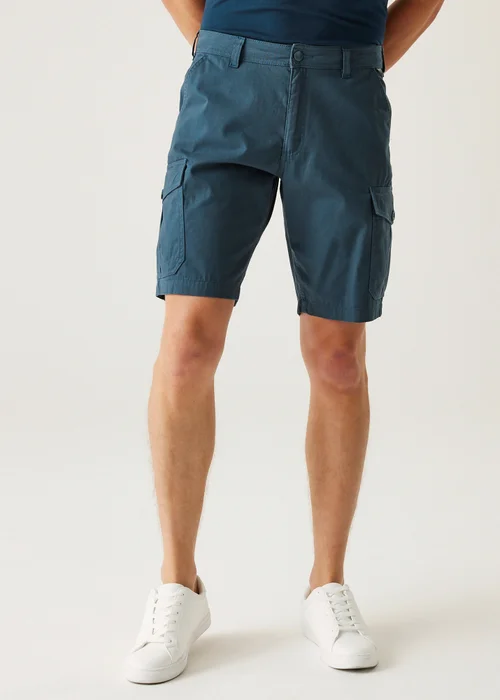Regatta Dark Blue Ruwan Multi Pocket Shorts - 36 W Image 1