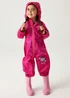 Regatta Jem Kids Puddle IV Dusty Pink Waterproof Breathable Isolite Rainsuit (6 Months - 6 Years) - 18 - 24 Months Image 3