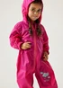 Regatta Jem Kids Puddle IV Dusty Pink Waterproof Breathable Isolite Rainsuit (6 Months - 6 Years) - 18 - 24 Months Image 4