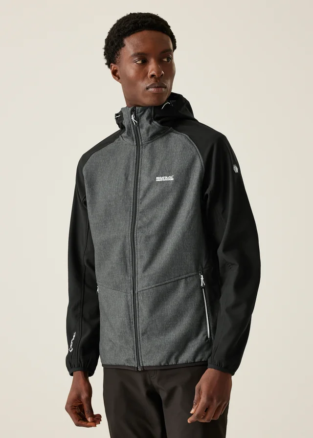 Regatta Black/Grey Arec III Water Repellent Softshell Jacket