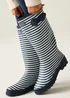Regatta Navy White Stripe Fairweather III Waterproof Wellies - Size 8 Image 1