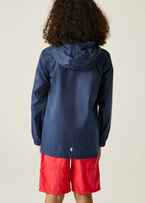 Regatta Dark Blue Kids Pack-It III Waterproof Breathable Isolite Jacket (3-16 Years) - 15-16 Yrs Image 2