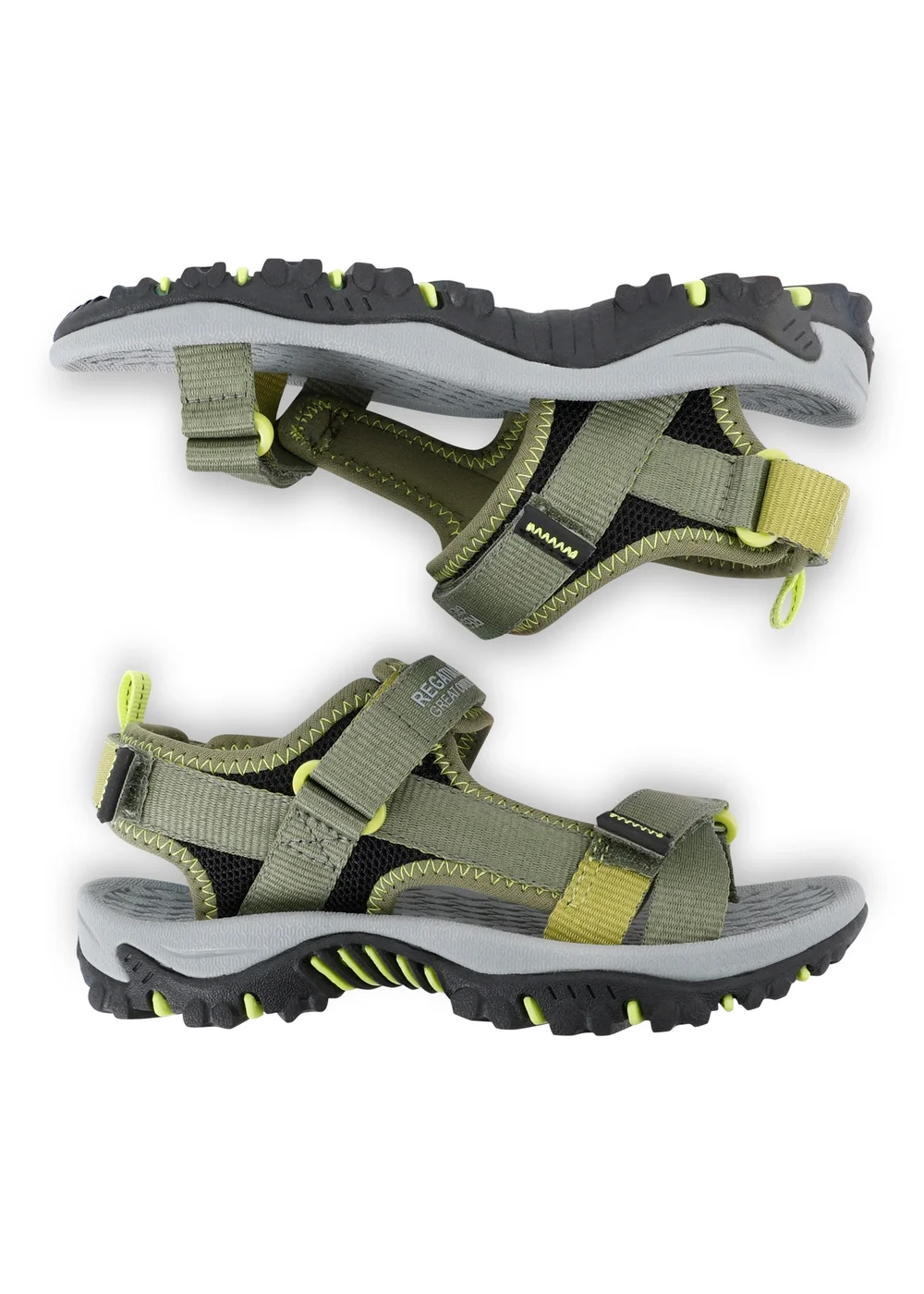 Regatta Nephrite Green Wild Lime Kids Blaze Sandals - Size 12 Infants Footwear Image 3