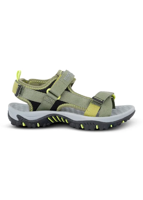 Regatta Nephrite Green Wild Lime Kids Blaze Sandals - Size 12 Infants Footwear Image 1