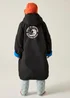 Regatta Black Oxford Blue Kids Junior Waterproof Hydrofort Robe - Size 3-5 Image 2