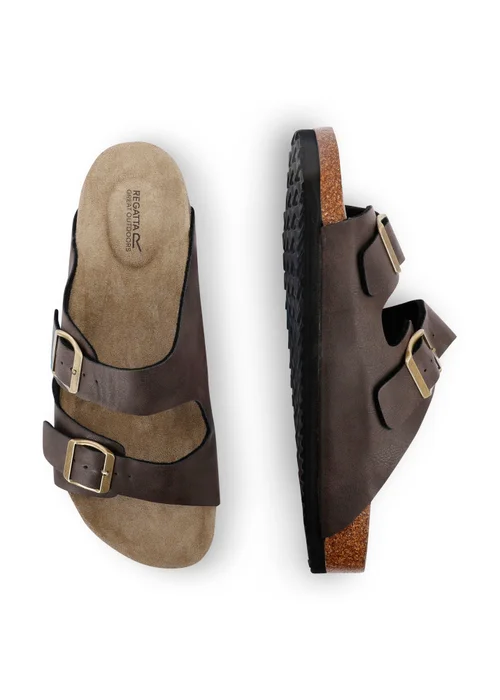 Regatta Peat Coffee Sandals - 12 Image 3