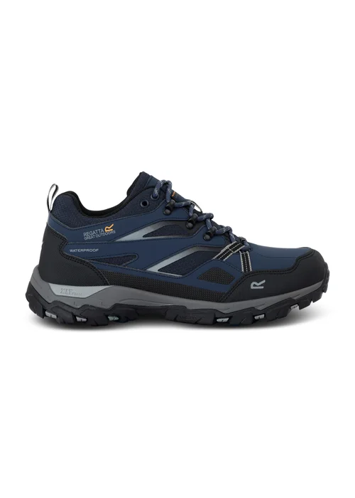 Regatta Navy Dark Steel Holcombe Low III Waterproof Breathable Isotex Walking Shoes - Size 6.5 Adult Footwear Image 4