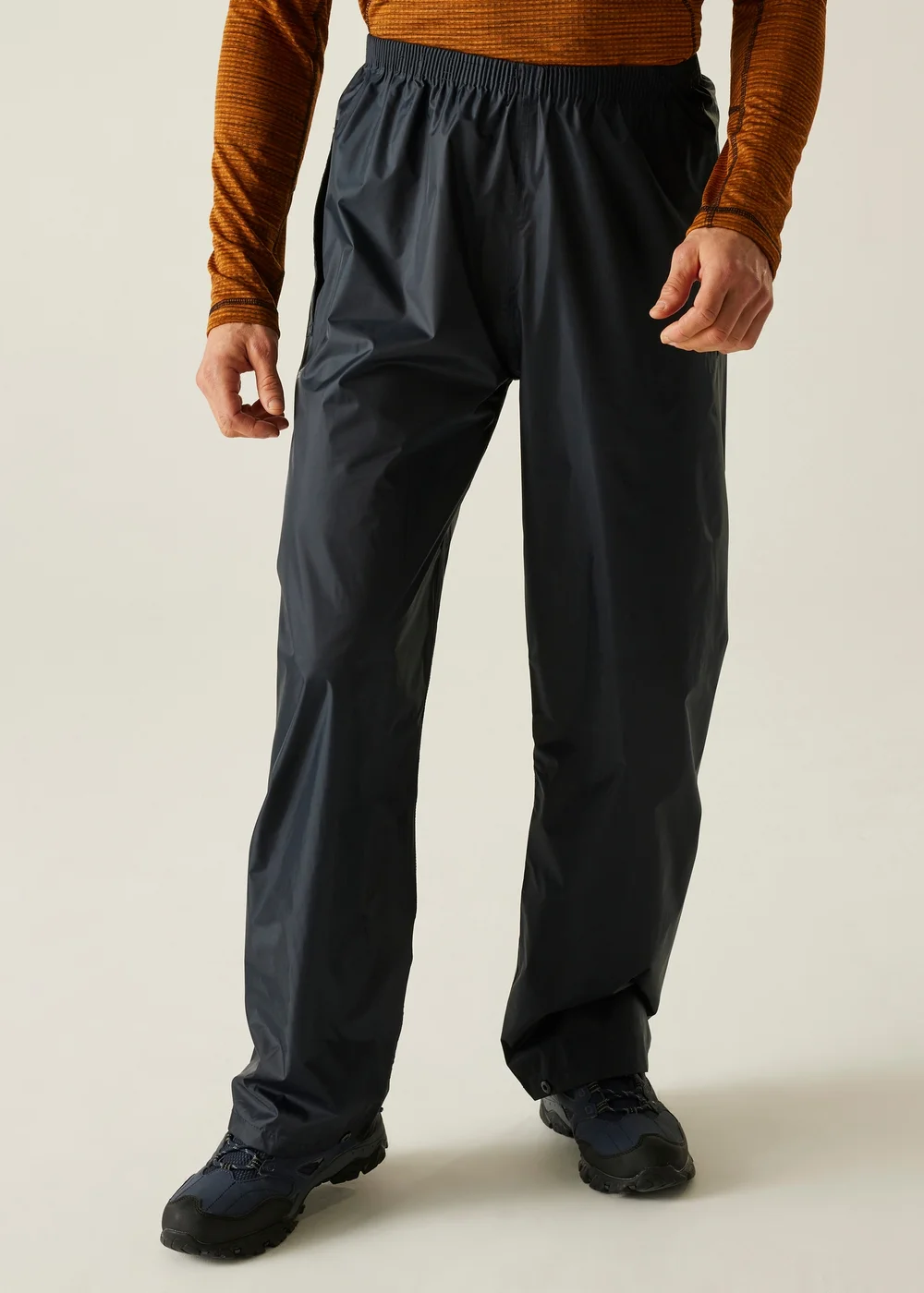 Regatta Navy Adult Stormbreak Waterproof Hydrofort Overtrousers - S Image 1