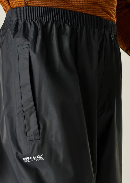 Regatta Navy Adult Stormbreak Waterproof Hydrofort Overtrousers - S Image 4