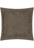 Yard Dune Chenille Brown Cushion (50 x 50 x 8 cm) - One Size Image 2