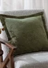 Yard Dune Chenille Green Cushion (50 x 50 x 8 cm) - One Size Image 1
