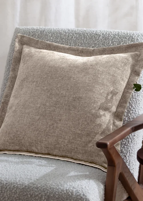 Yard Dune Chenille Natural Cushion (50 x 50 x 8 cm) - One Size Image 1