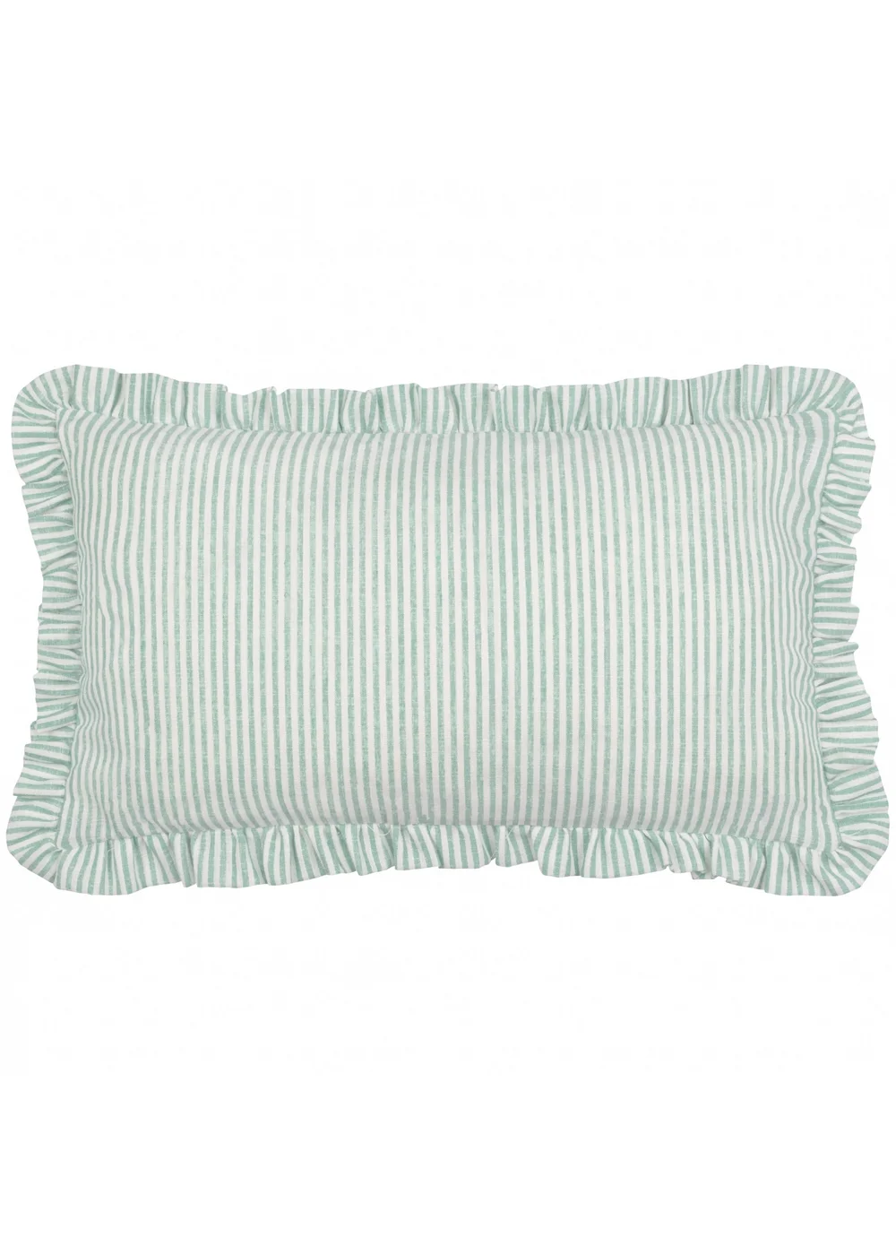 Furn Les Fruites Embroidered Ruffle Orange Cushion (30 x 50 x 8 cm) - One Size Image 3