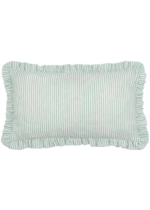 Furn Les Fruites Embroidered Ruffle Orange Cushion (30 x 50 x 8 cm) - One Size Image 3