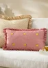 Furn Les Fruites Embroidered Ruffle Lemon Cushion (30 x 50 x 8 cm) - One Size Image 1