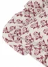 Furn Lulah Block Printed Ruffle Red Cushion (45 x 45 x 8 cm) - One Size Image 5