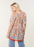 Blue Vanilla Multi Paisley Tie Front Top - NS1 Image 4