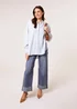 Blue Vanilla Blue Oversized Shirt - One Size Image 2