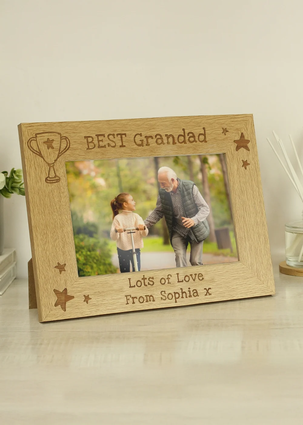 Personalised Memento Company Clear Simply The Best 6x4 Photo Frame - One Size Image 1
