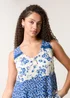 Blue Vanilla Ivory Crochet Mix Button Front Top - Small/Medium Image 3