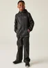 Regatta Kids Pack It Black Waterproof Breathable Isolite Overtrousers (2-14 yrs) - Age 7-8 Years Image 3