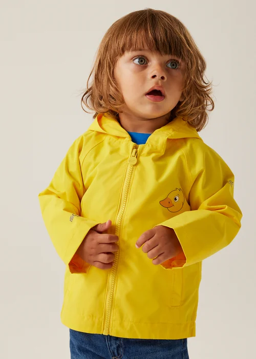 Regatta Lemon Kids Animal Lightweight Hydrofort Jacket (6 Months - 6 Years) - 6 - 12 months Image 1