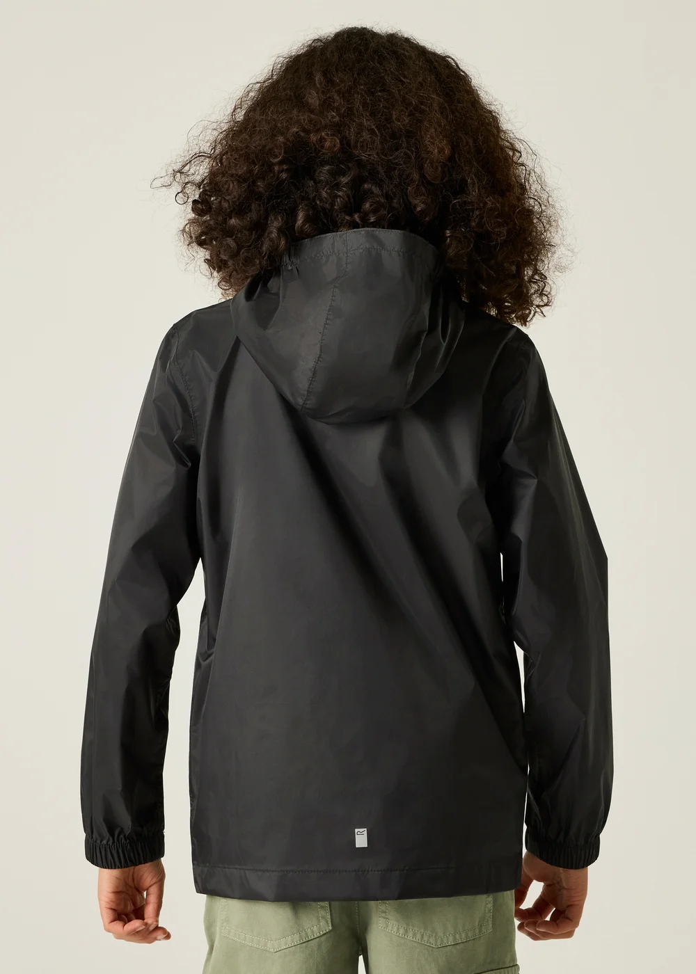 Regatta Black Kids Pack-It III Waterproof Breathable Isolite Jacket (3-16 Years) - Age 3-4 Years Image 2