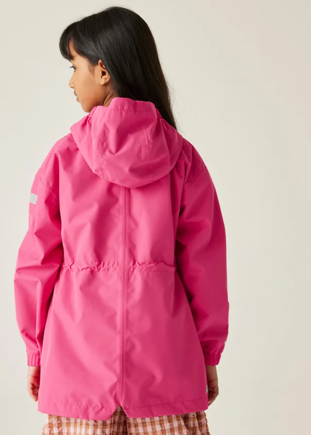 Regatta Candy Pop Stripe Kids Ballina Waterproof Breathable Isotex Jacket (3-16 Years)