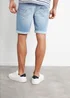 Threadbare Light Blue Edmonton Turn Up Denim Shorts - 36/L32 Image 2