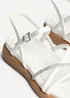 Linzi Spark White Strappy Footbed Sandal - Size 8 Image 5