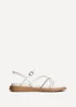 Linzi Spark White Strappy Footbed Sandal - Size 8 Image 2