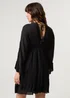 Blue Vanilla Black Embellished Kimono Sleeve Mini Dress - M Image 5