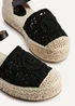 Linzi Adelina Black Woven Two Part Espadrille Sandal - Size 8 Image 5