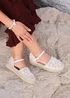 Linzi Adelina Beige Woven Two Part Espadrille Sandal - Size 4 Image 1